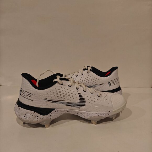 Nike Alpha Huarache Elite 3 Low White Baseball Cleats CV3552-104 Men’s Size 7.5 - Picture 6 of 13